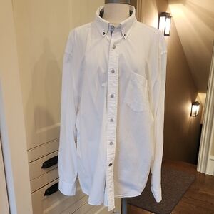 Nautica Classic Men's White Button-Down Shirt XXL